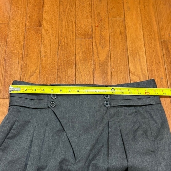 Zara Grey Button Dress Career Business Straight Leg Pants Size Large - Picture 9 of 11